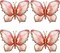 Pink Butterfly Balloons 4 Pieces 40inch Pink Gold Butterfly Foil Mylar Balloons for Butterfly Themed Party Wedding Birthday Baby Shower Party Decoration (Pink-4pcs)